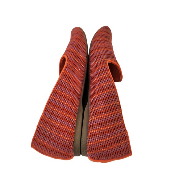 Birdies Womens The Starling Loafer Flats Orange Purple Woven Size 8 Comfort Shoe - Picture 2 of 8
